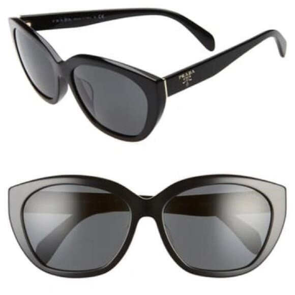 💯- New Authentic PRADA  Acetate Sunglasses SPR 16X-F Black - Picture 10 of 17